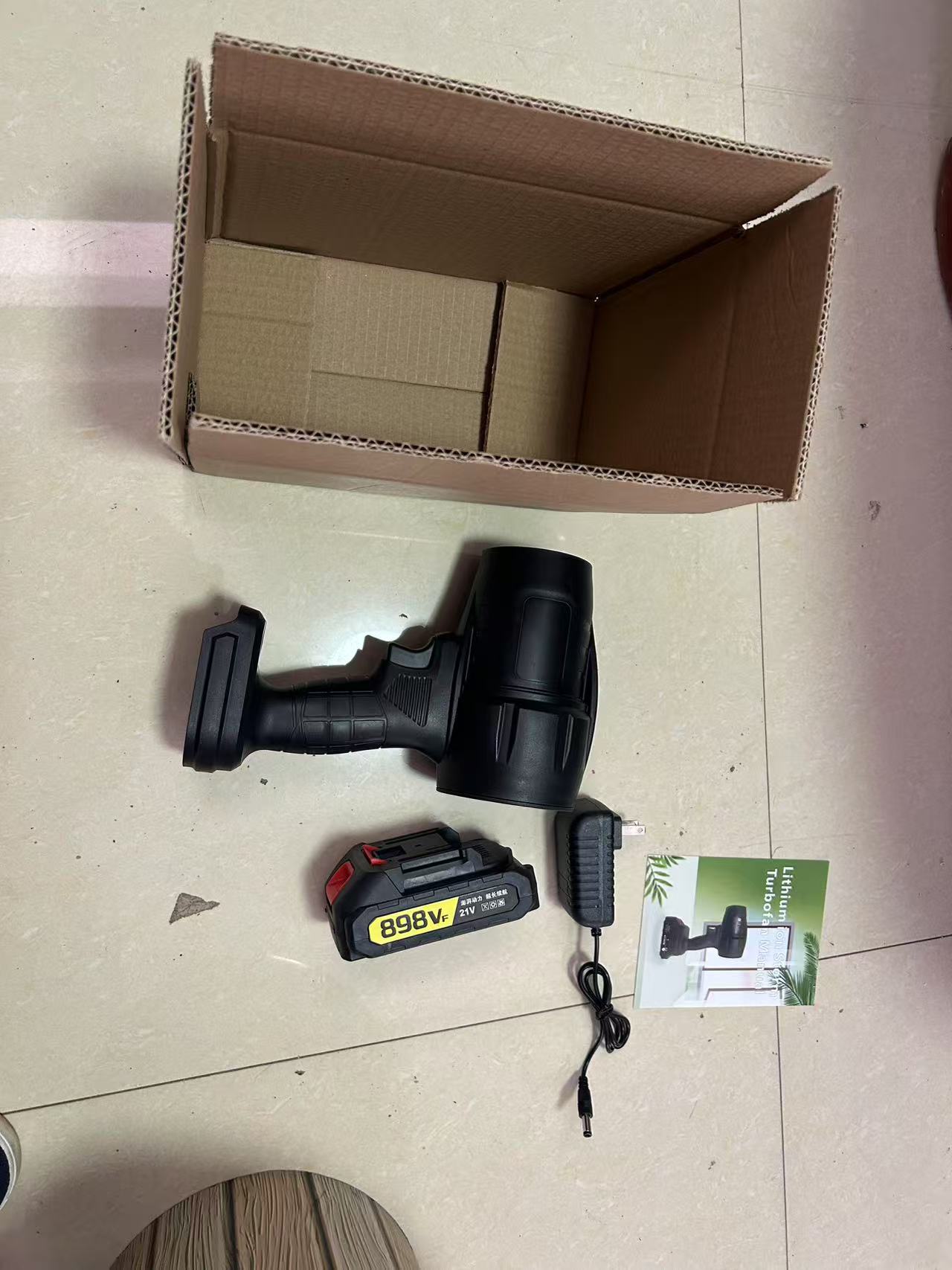 Batería de litio, máquina de tormenta, secador de pelo eléctrico inalámbrico de alta potencia, potente ventilador industrial, ventilador violento