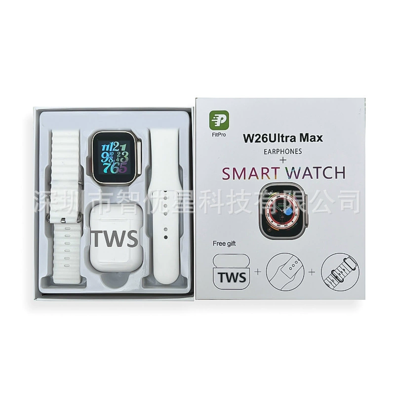 Умные часы S9 с беспроводными наушниками TWS, экран 1,44", приложение FitPro, двойная ремешная система