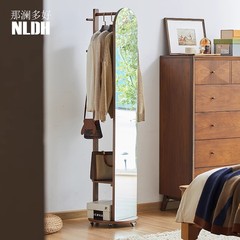 収納可能な全身鏡、コートラック、多機能回転ドレッシングミラー、軽くて豪華な高級ドレッシングテーブル、一体型フロアミラー