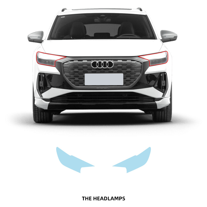 Audi Q4 e-tron máquina especial para cortar TPU invisibles ropa de automóvil película transparente para todo el automóvil pintura película protectora pre-corte