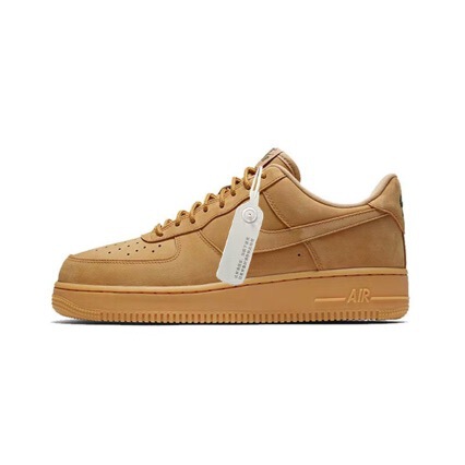 Nike Air Force 1 pure white, wheat-colored, original version, black warrior, men's and women's shoes, milk coffee color Nike Air Force 1 pure white, wheat-colored, original version, black warrior, men's and women's shoes, milk coffee color