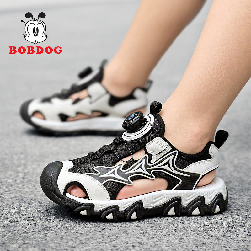 Babudou zapatos para niños sandalias Baotou para niños 2025 verano nuevo estilo sandalias deportivas para niños antideslizantes de suela suave para niños