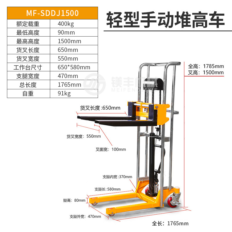 400kg L 1,5 m (Manual)