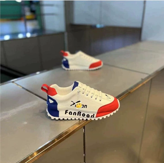 Мужская обувь 2023, новая осенняя кожаная модная универсальная износостойкая нескользящая мужская повседневная обувь с цветными блоками SS.