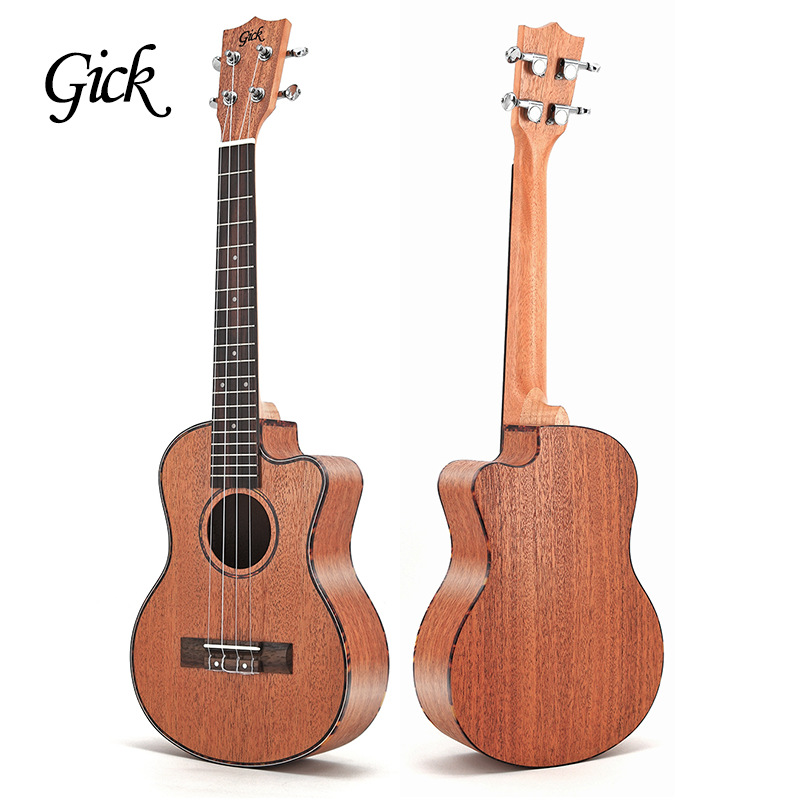 Suministro de fábrica 26 pulgadas corazón melocotón completo ángulo perdido ukelele guitarra pequeña
