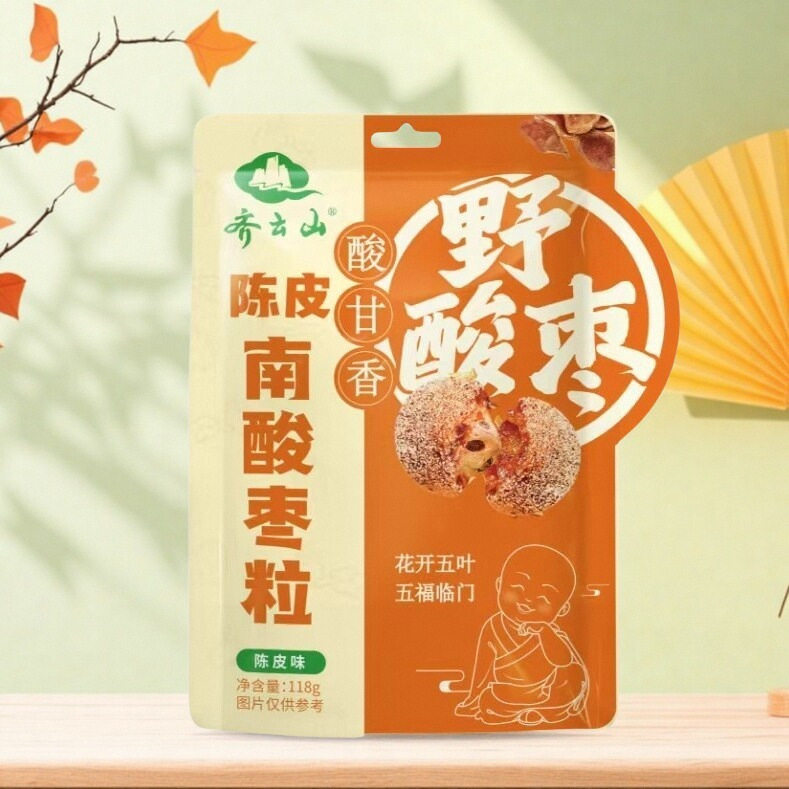 齐云山南酸枣粒陈皮味酸枣糕原味酸甜儿童元气零食批发见规格栏