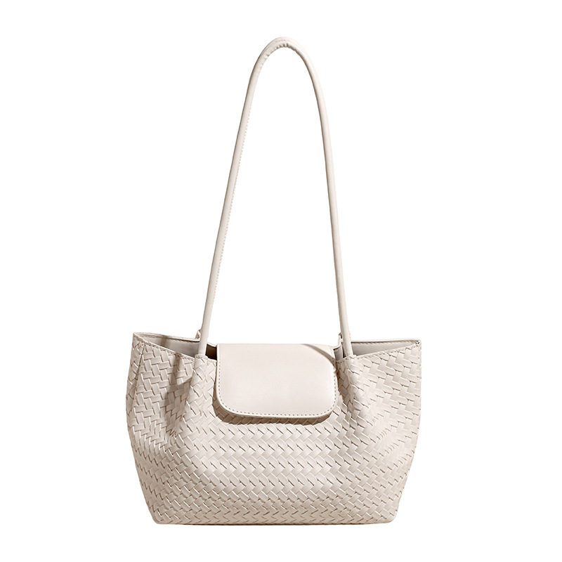 French Style Niche Woven Handbag For Women 2025 New Arrival Luxury Fashion Tote Bag For Work And Commuting - Thumbnail 7