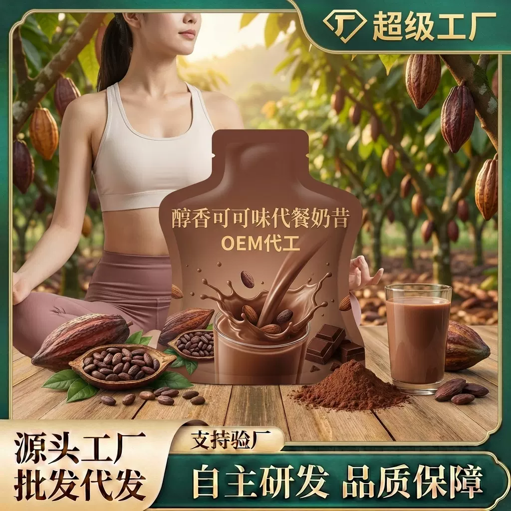 可可代餐奶昔粉巧克力味谷物饮品代餐奶昔巧克力风味SC认证