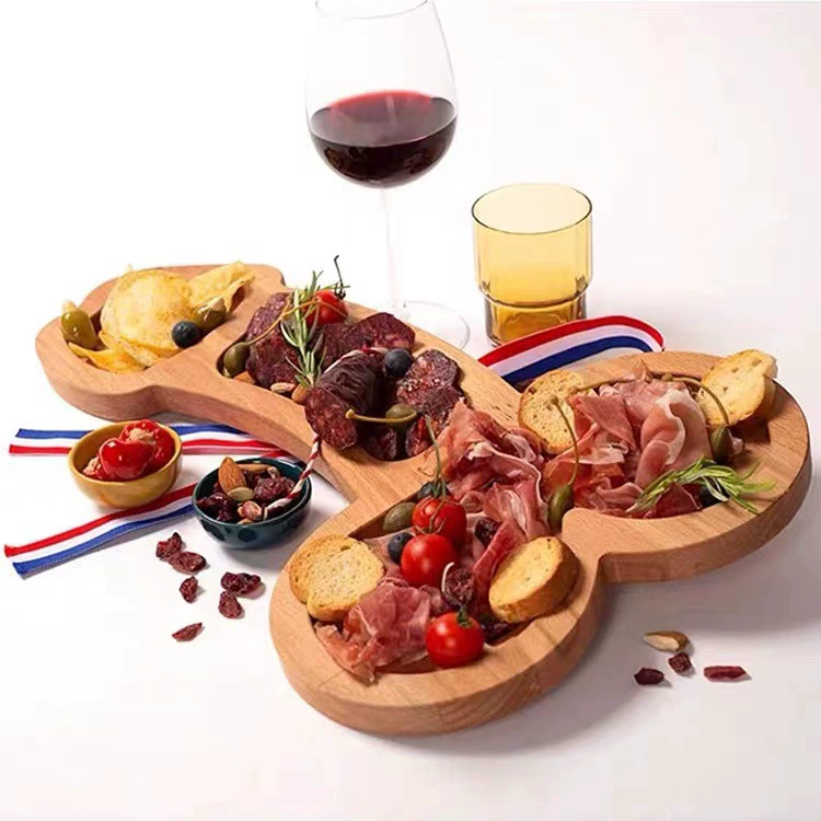 Подставка для вина/аперитива, деревянная овощная/закусочная доска, кухонный деревянный поднос, хозяйственная деревянная декоративная посуда
