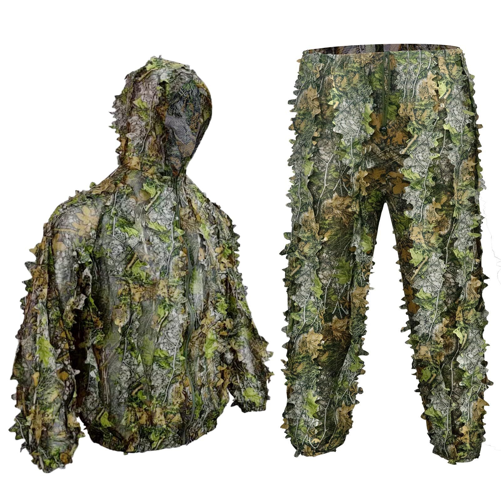 枫叶立体服3D树叶披风伪装服枫叶迷彩吉利服户外伪装3D树叶战术套