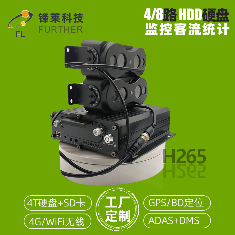 锋莱1080P客车货车行车监控系统硬盘车载录像机监控主机