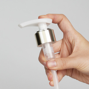 Manufacturer's Spot Anodized Aluminum Lotion Pump 28/410 Caliber Versatile White Lotion Pump Dishwashing Liquid Hand Sanitizer Pump Head