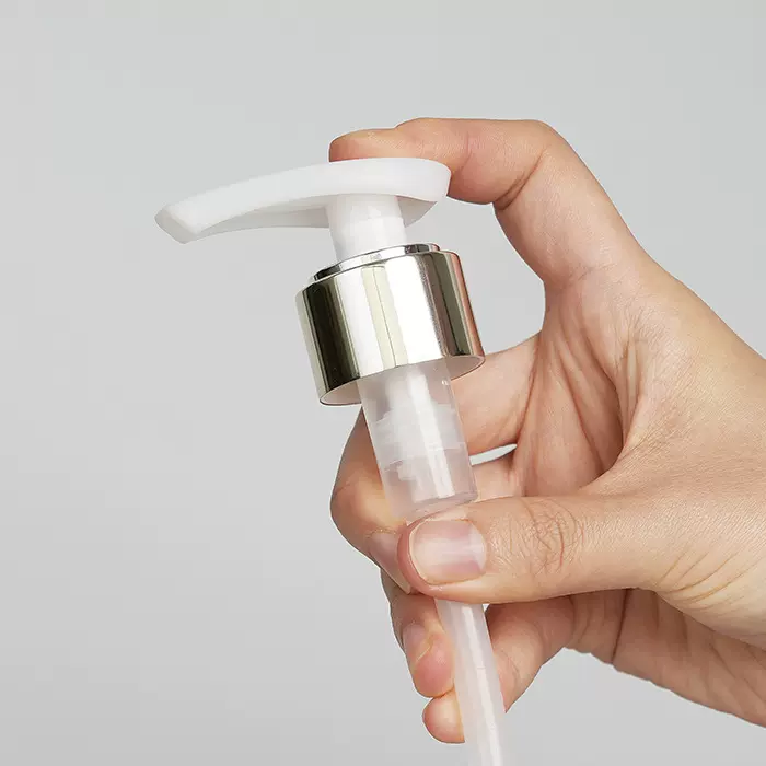 厂家现货电化铝乳液泵28/410口径百搭白色乳液泵洗洁精洗手液泵头