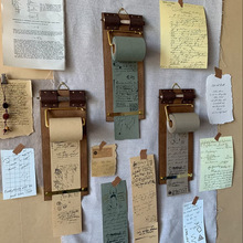 无夹板式便签本撕留言爆款便条可墨下复古纸牛皮卷精致小红书粘性