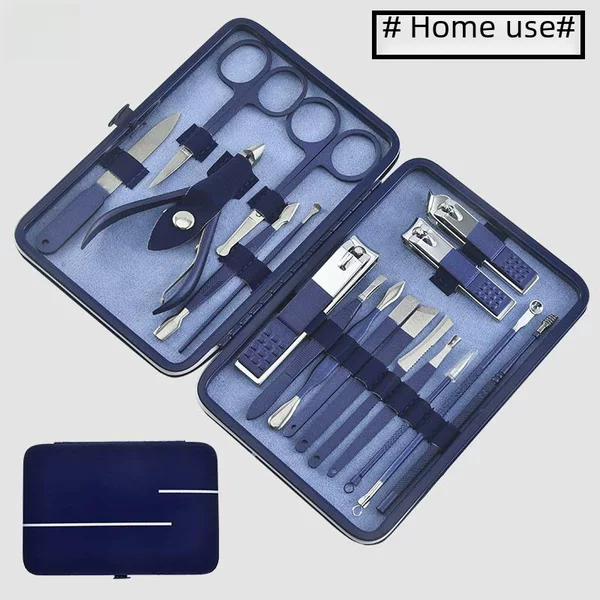 Jgj Spray Paint Manicure Nail Clipper 18-Piece Set Beauty Pliers Pedicure Knife Manicure Tools Beauty Set Stainless Steel