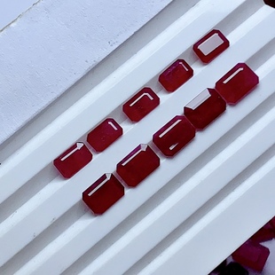 Wholesale pigeon blood red treasure bare stone ring surface multi-size can be made jewelry ring earrings necklace and so on