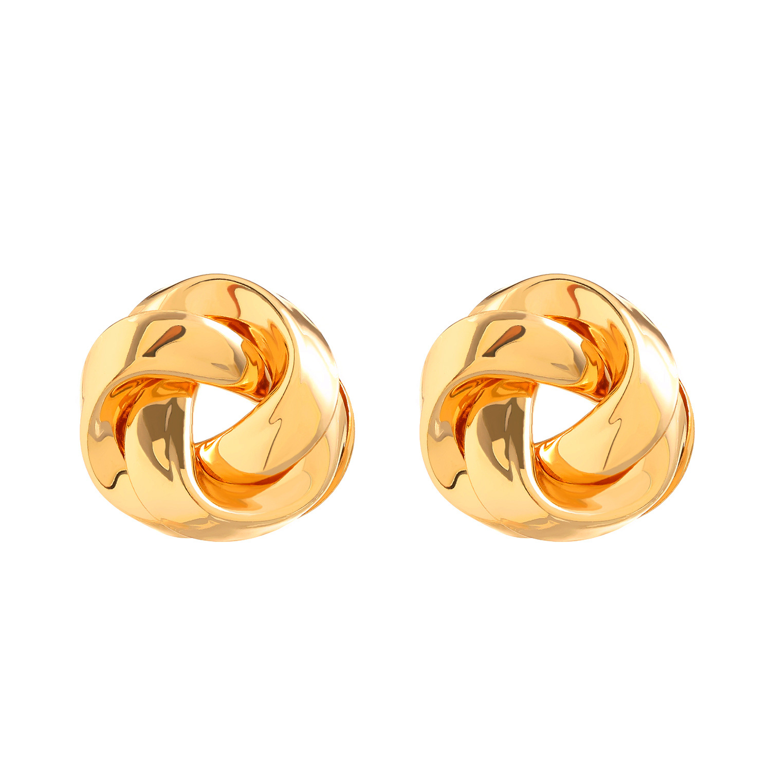 Moda europea y americana exagerada creativa todo partido torcido personalidad aleación Stud pendientes de las mujeres geométricas retro Hong Kong estilo pendientes