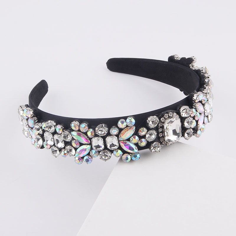 Neue Mode Barock Mehrfarbiges, Mit Diamanten Besetztes Strass-stirnband display picture 3