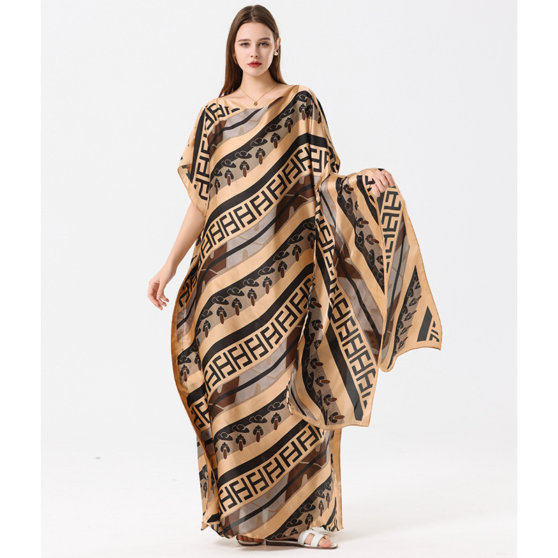 2025 primavera y verano nuevo Amazon venta rápida ropa malaya camisa de arena imitación seda brocado ropa de protección solar de vacaciones de playa