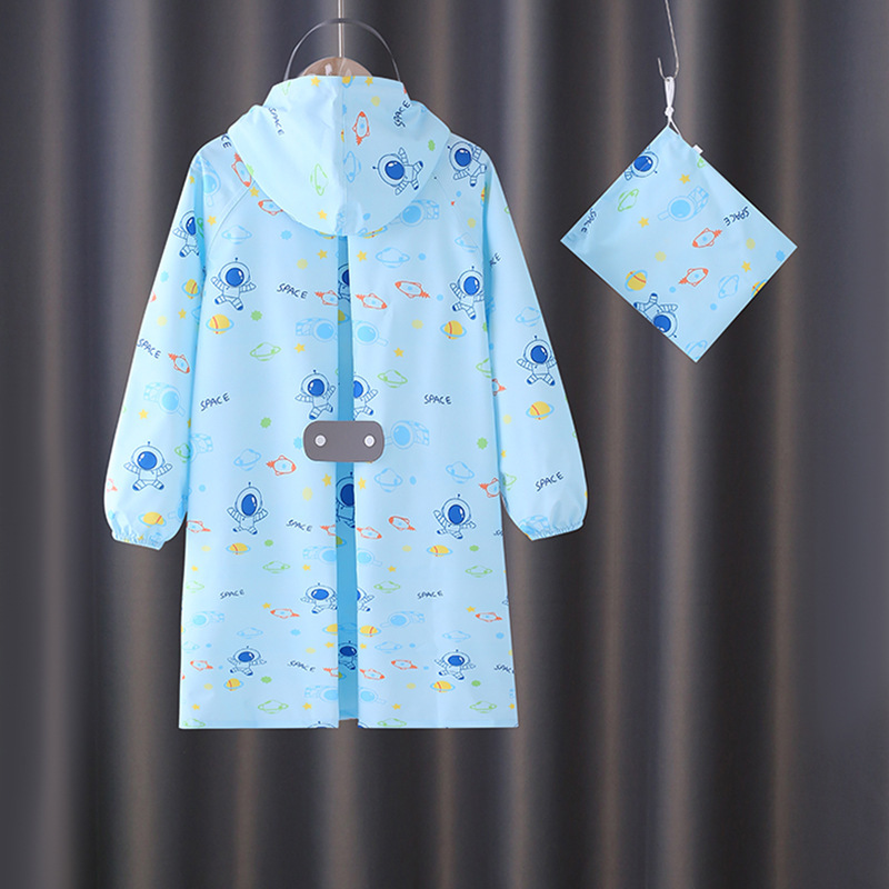 New 2025 Japanese Light and Thin Quick-drying Breathable Children's Raincoat for Boys and Girls Kindergarten Waterproof Poncho Schoolbag for Primary School Students
