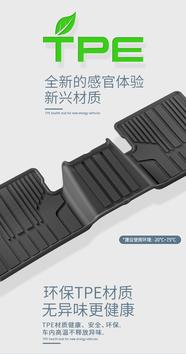 Suitable for 23-24 Mazda Cx50 Car Floor Mats, Stain-Resistant Tpe Floor Mats, Trunk Mats, Seat Back Mats