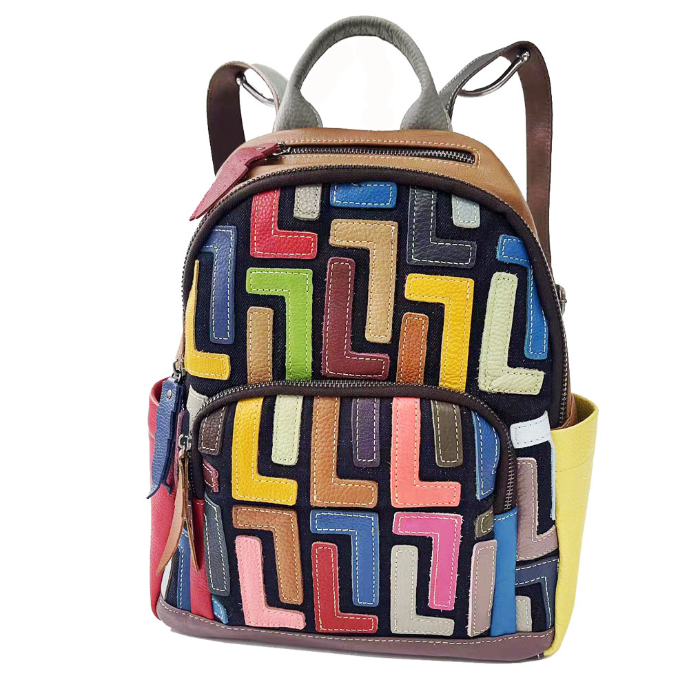 Leather backpack