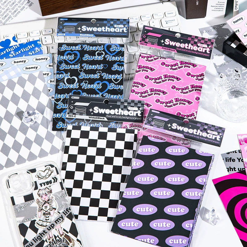 Бумага из нелипкого материала Sweetheart Radio Sweet Cool Series Рвущаяся бумага для журнала в американском стиле DIY.