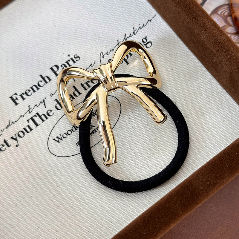 Bow Knot Pattern Women's Simple Style Classic Style Bow Knot Alloy Patchwork Hair Tie
