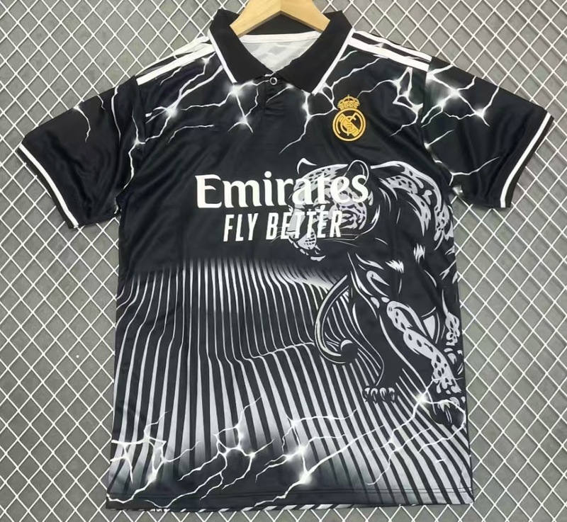 特别版足球服皇马巴西2526跨境短袖t恤休闲运动球衣球迷西甲球队|undefined
