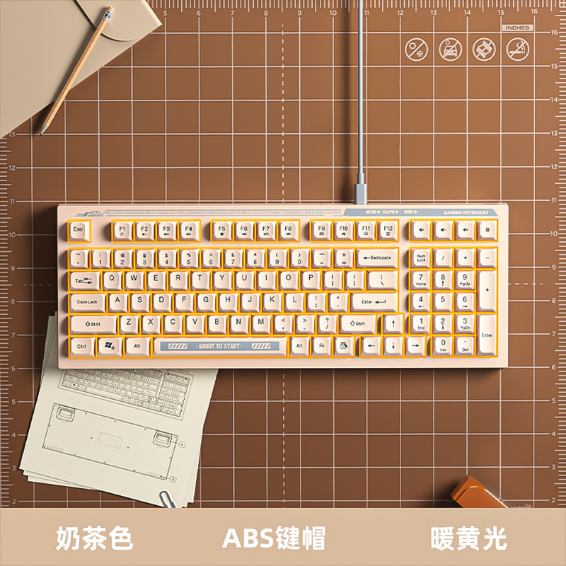 HP K300 ゲーミングキーボード メカニカル風 オフィス向け ミニマリストスタイル 98キー ポータブル 静音 有線 エンターテイメントレベル|undefined