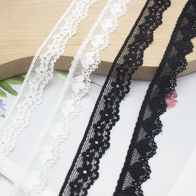 2 см с эластичные кружева черно-белые кружева ручной работы diy кружево аксессуары ткани одежда диван занавес материал кружева