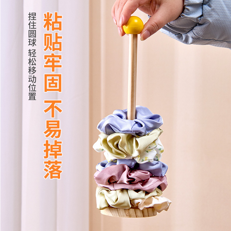 腸ヘアバンド収納ラック無垢材サメクリップ子供用ゴムバンド直立収納ラックモバイルヘッドバンド収納アーティファクト|undefined