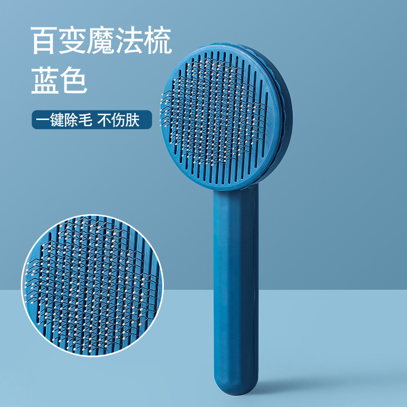 Peine para mascotas Peine para gatos y perros Peine para gatos con nudos abiertos y artefactos de pelo flotante Peine para gatos Peine autolimpiante Peine Peine para mascotas