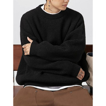 Q 72592 Round Neck Loose Knitted Sweater Բ�������֯ë��