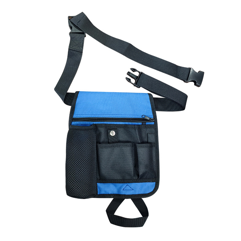 Bolsa de herramientas de hardware multibolsillo transfronteriza, bolsa de cintura resistente al desgaste, bolsa de cintura exterior para el usuario del sitio de construcción