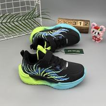 男童跑鞋青少年加绒运动鞋2025冬季新款二棉鞋童魔术贴运动鞋潮