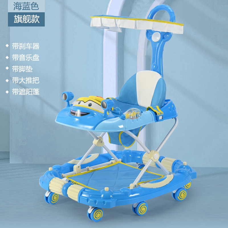 Caminante multifuncional de la carretilla de La anti-o-pierna del anti-tirón del caminante del bebé con el fabricante de la música