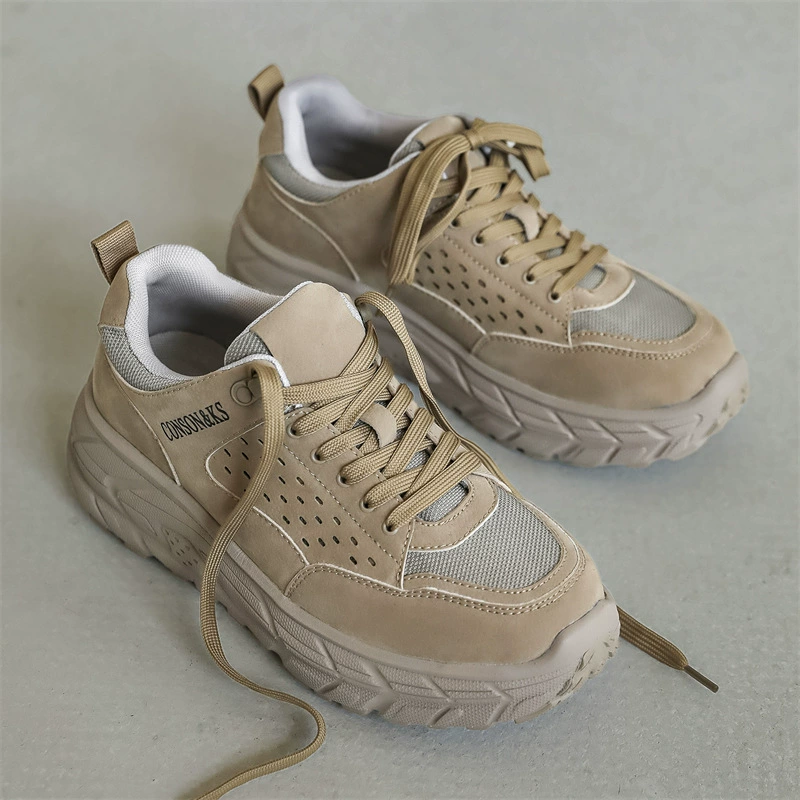 Мужские туфли Desert Yellow 2024 весна и осень весна и осень новые кроссовки мужские Tide Shoes супер огонь INS Daddy Shoes альпинистские туфли