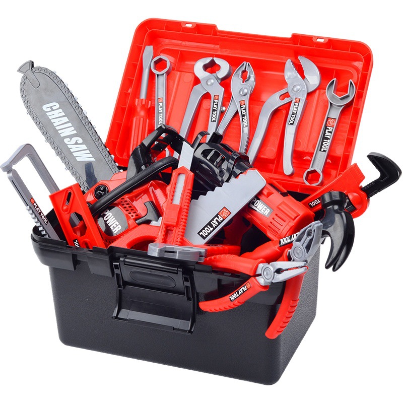 Juego de Casa juguete Caja de Herramientas traje bebé destornillador taladro eléctrico sierra eléctrica mantenimiento herramienta de simulación juguete para niños