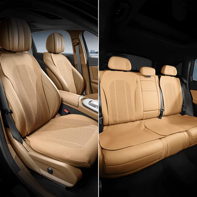 C10/C01/C11/C16/B10 Breathable All-Season Car Seat cushion, seat cover - surrounding-style-akisayama-chestnut-one-front-seat-cushion