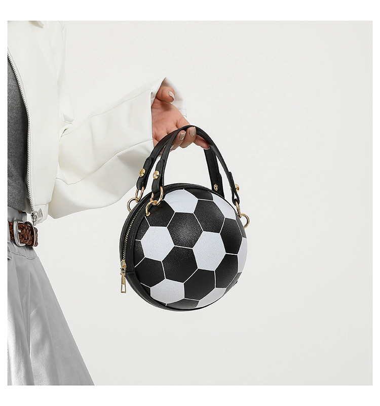 Cross-border bags, women's Instagram personalized basketball bags, new versatile single-shoulder crossbody bags, Korean-style small round bags for women undefined