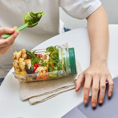 Popular SaladkindSaladPodBuilt plastic leak-proof salad storage can