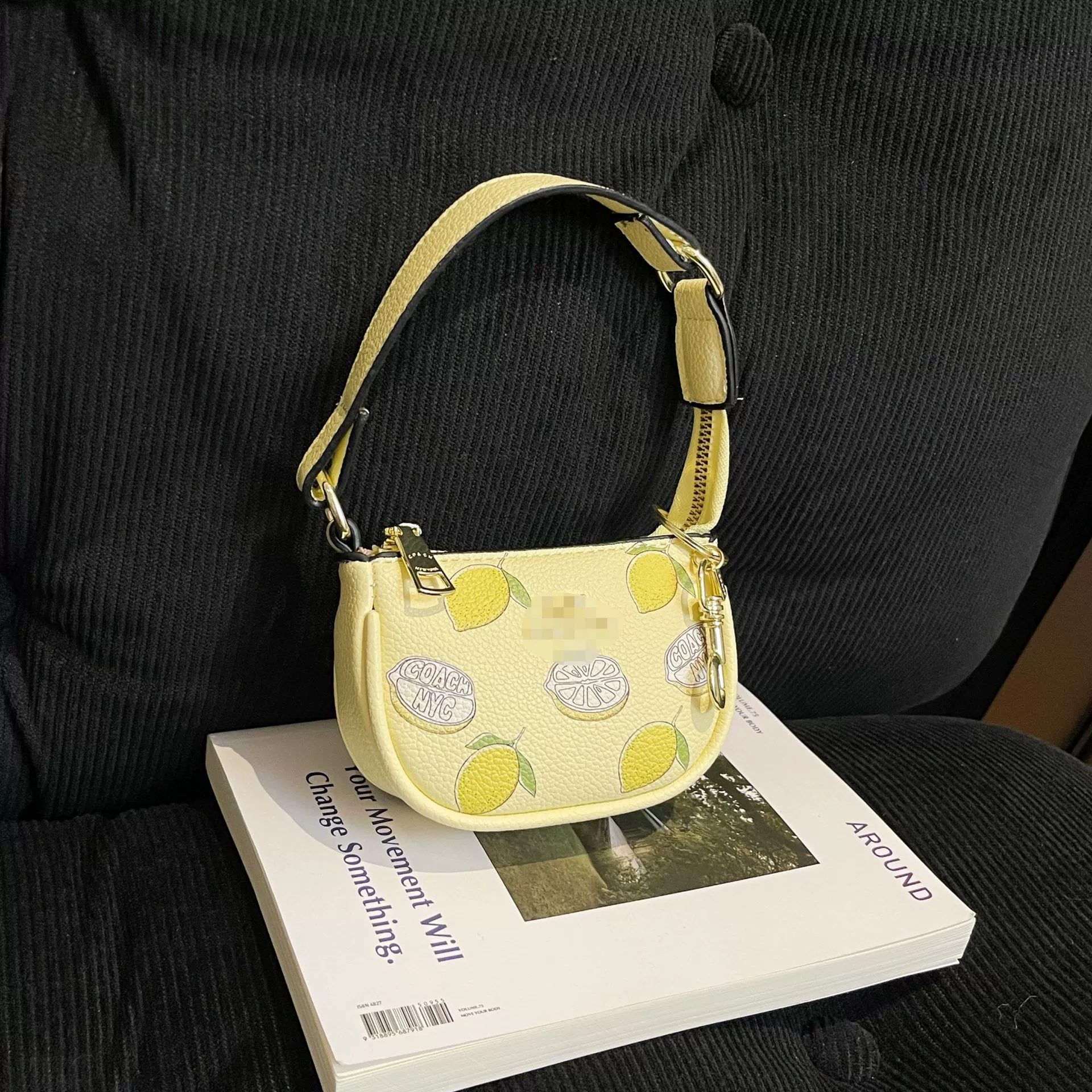 Bag, design keychain, cute wallet, European style