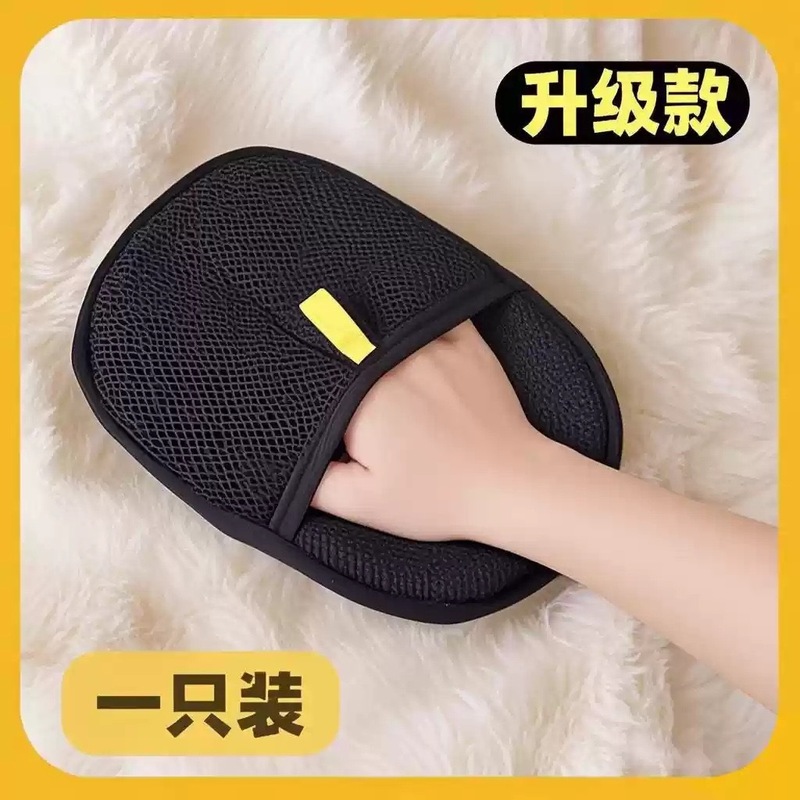 ペット用脱毛手袋、静電気双方向ブラシ、粘着性の毛取りツール、猫の毛クリーナー、猫の毛取り手袋|undefined