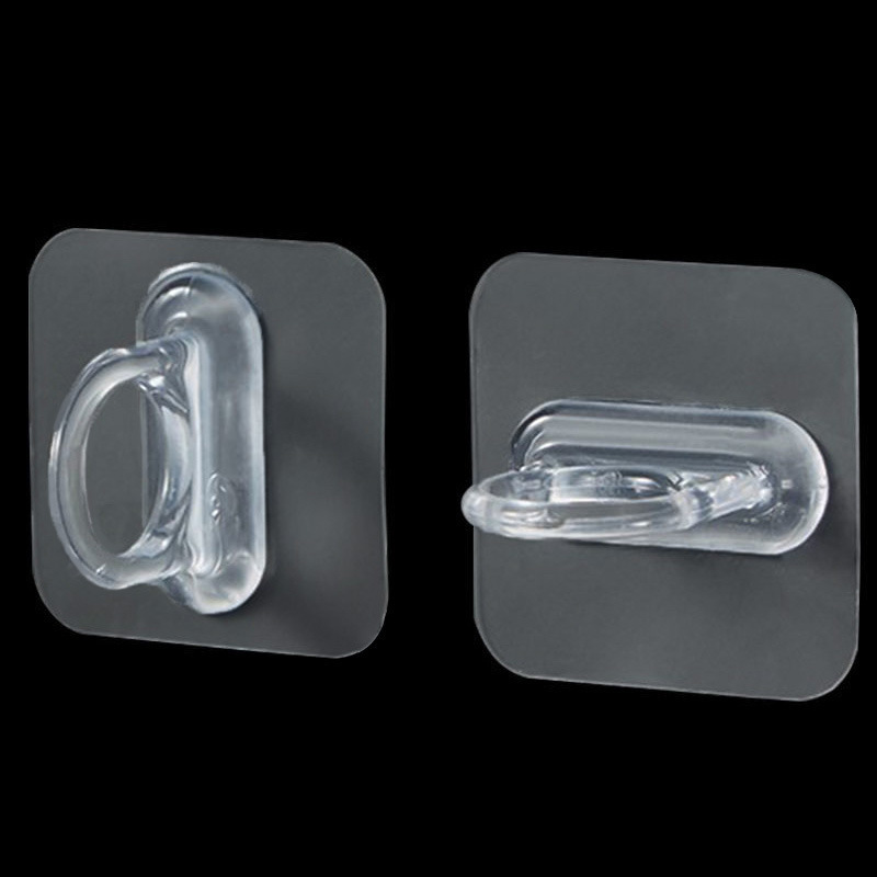 Cross-Border Popular Drop-Shipping Circular Hook Adhesive Hook Wall Curtain Rod Bracket No-Drill Shower Gel Hanger Kitchen Bath