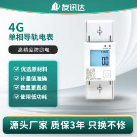 公寓写字楼4G单相预付费电表 DDXD2027导轨式2P多功能智能电表