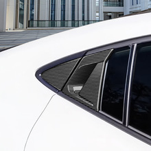 适用23款PRIUS普锐斯60系外门碗拉手外饰改装碳纤纹理电镀银装饰