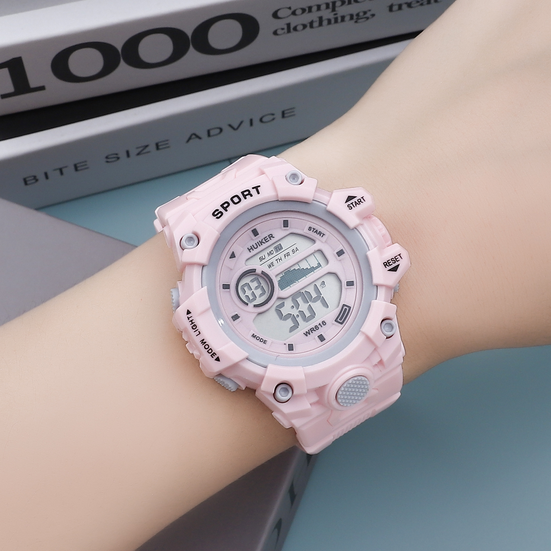 Reloj para hombres estudiantes de tendencia deportiva multifuncional estudiantes de secundaria impermeable luz nocturna para hombres adolescentes relojes electrónicos para niños