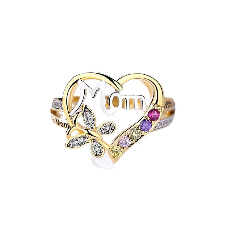 Yunjinwish comercio electrónico transfronterizo joyas de mano de venta caliente amor anillo de madre regalo del día de la madre anillo de mujer image 6