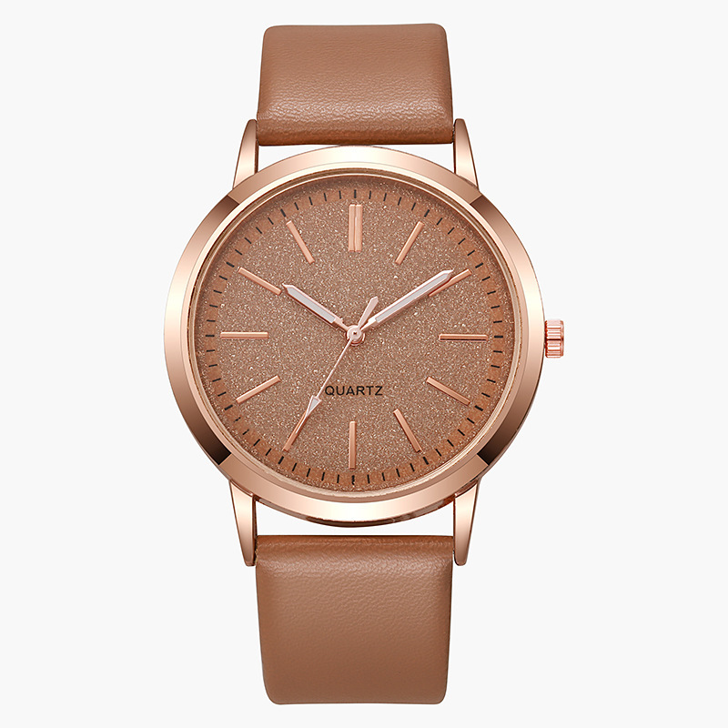 2024 reloj de nuevo producto Student Party Reloj para mujer Versión coreana de la correa de la pu de aleación Reloj de cuarzo Reloj de moda para mujer Blanco